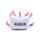 Relaxeazzz Minecraft Axolotl Shaped Plush Travel Pillow & Eye Mask