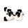 Relaxeazzz Minecraft Panda Shaped Plush Travel Pillow & Eye Mask