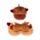 Relaxeazzz Highland Coo Cow Plush Furry Fringe Travel Pillow & Eye Mask