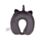 Relaxeazzz Adoramals Smudge the Cat Plush Kids Memory Foam Travel Pillow