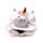 Hoodeazzz Adoracorns Astra the Unicorn Plush Memory Foam Travel Pillow & Hood