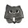 Hoodeazzz Beans & Co Pepper the Cat Plush Memory Foam Travel Pillow & Hood