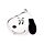 Relaxeazzz Peanuts Snoopy Plush Travel Pillow & Eye Mask