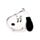 Relaxeazzz Peanuts Snoopy Shaped Plush Travel Pillow & Eye Mask