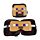 Relaxeazzz Minecraft Steve Shaped Plush Travel Pillow & Eye Mask