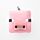 Relaxeazzz Minecraft Pig Shaped Plush Travel Pillow & Eye Mask