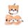 Relaxeazzz Adoramals Scottish Fold Cat Plush Travel Pillow & Eye Mask