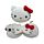 Relaxeazzz Hello Kitty Plush Travel Pillow & Eye Mask