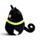 Squidglys Spooky Black Cat Plush Toy