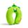 Relaxeazzz Adoramals Harry the Dinosaur Plush Kids Memory Foam Travel Pillow