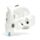 Relaxeazzz Moomin Shaped Plush Travel Pillow & Eye Mask