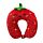 Relaxeazzz Foodiemals Ellie the Strawberry Plush Kids Memory Foam Travel Pillow