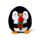 Squidglys J'Adoramals Heart Penguin with Red Rose Plush Toy