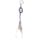 Mini Feather Dreamcatcher Key Ring with Beads