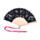 Lucky the Black Cat Folding Hand Fan