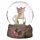 Flower Fairy Riding Unicorn Snow Globe 