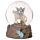 Flower Fairy Riding Unicorn Snow Globe 