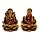 Gold Ganesh & Lakshmi Lotus Set of 2