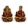 Gold Ganesh & Lakshmi Lotus Set of 2