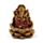 Gold Ganesh & Lakshmi Lotus Set of 2