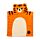 Alfie the Tiger Adoramals Kids Hooded Towel