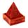 Mango Wood Pyramid Incense Cone Box with Flower Fretwork