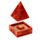 Mango Wood Pyramid Incense Cone Box with Flower Fretwork