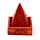 Mango Wood Pyramid Incense Cone Box with Flower Fretwork