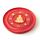 Mango Wood Buddha Round Red Ashcatcher Incense Burner