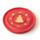 Mango Wood Buddha Round Red Ashcatcher Incense Burner