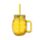 Foodiemals Pineapple Shaped Mason Jar with Straw & Lid
