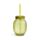 Foodiemals Lemon Shaped Mason Jar with Straw & Lid
