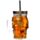 Glass Skull Drinking Jar with Metal Lid & Stripy Straw