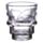 Set of 2 Skulls and Roses Glass Skull Shot Glasses (60ml)