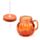 Pumpkin Mason Drinking Jar & Straw