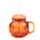 Pumpkin Mason Drinking Jar & Straw