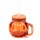 Pumpkin Mason Drinking Jar & Straw