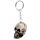 Skulls and Roses Skull Keyring