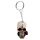 Skulls and Roses Skull Keyring