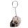 Skulls and Roses Skull Keyring