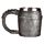 Decorative Medieval Helmet & Chain Mail Tankard