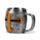 Decorative Medieval Knight Silver & Gold Helmet Tankard
