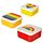 Set of 3 Lunch Box S/M/L Somewhere Rainbow