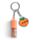 Foodiemals Peach Lip Oil Stick with Charm Keyring