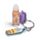 Foodiemals Bubble Tea Vanilla Lip Oil Stick with Charm Keyring