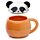 Adoramals Panda Peeping Lid Ceramic Lidded Animal Mug