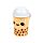 Boba the Bubble Tea Foodiemals Ceramic Lidded Mug