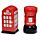 London Icons Red Post Box & Red Telephone Box Ceramic Salt & Pepper Set