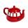 Routemaster Bus Ceramic Teapot & Cup Set for 1
