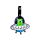 Space Cadets PVC Luggage Tag Set of 2